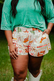 Western Picnic - Drawstring Shorts