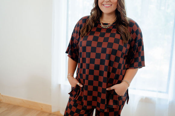 Cattle Drive - Mocha and Black Checkerprint 2 - Piece Set