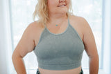 Kick The Dust Up Dusty Blue Plus Size Bralette