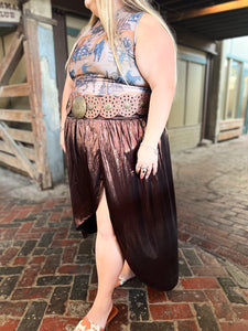 Cowboy Copper - Copper Skirt w/ Slit