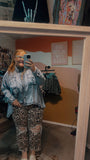 Debbie - Denim Flowy Button Up Top