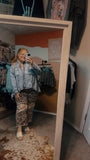 Debbie - Denim Flowy Button Up Top