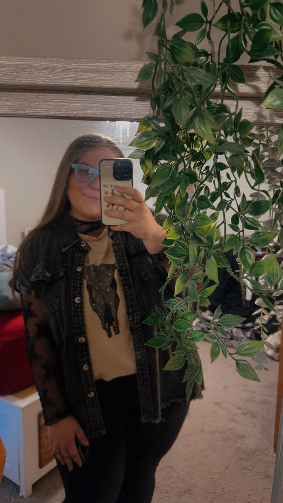Black and Boujee Lace Top