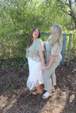 Wildflower West Sheer Tie Front Blouse