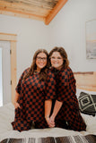 Cattle Drive - Mocha and Black Checkerprint 2 - Piece Set