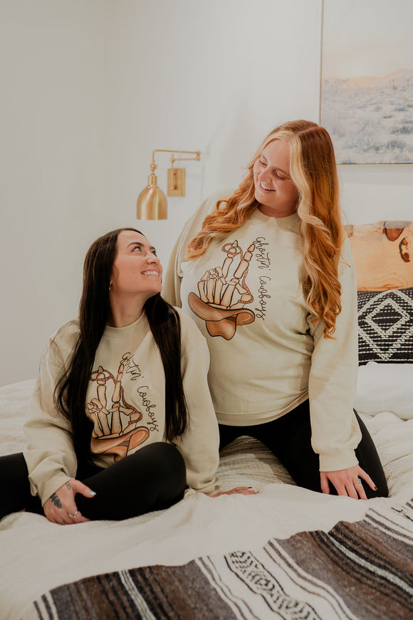 Lassoed Legends - Skeleton Hand Graphic Sweatshirt