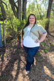 Wildflower West Sheer Tie Front Blouse
