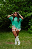 Western Picnic - Drawstring Shorts