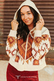 Cowboy Coffee Cropped Hoodie - FINAL SALE