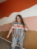 Amarillo By Morning - Boho Pattern Floral Blouse