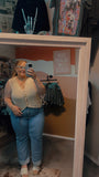 Valerie - Crochet Trimmed Button Down Sweater Vest