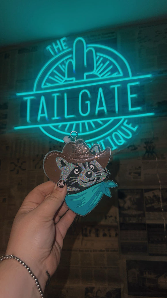 Cowboy Racoon Freshie!