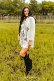 The Lucky Round Up - Cream Wester Tunic Dress