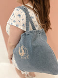 Lucky You Horseshoe Denim Bag