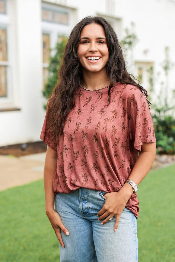 Cowgirl Basic Tee - ONE OFF