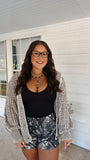 Morning Mocha - Cable Knit Nude Brown Cardigan