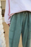 Simply Sage Mineral Washed Sage Green Jogger