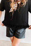 ROCKIN CROC SHORTS - Black Crocodile Print Transitional Shorts