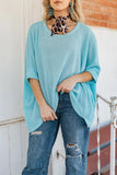 Strut Like You Mean It - Crochet Oversized Relaxed Fit Short Sleeve Poncho Top