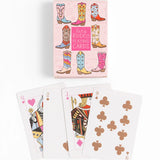 Let's Rodeo Western Cowgirl Boots Deck of Playing Cards
