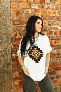 Aztec Sparkly Graphic Tee