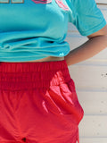 Malibu Pink Athletic Shorts