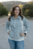 Fleece Gray Duck Camo Pullover Sweatshirts