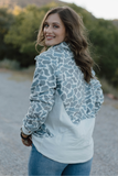 Fleece Gray Duck Camo Pullover Sweatshirts