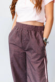 Rodeo Runaround - Pink and Plum Snakeskin Track Pants - READ DESCRIPTION