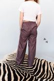 Rodeo Runaround - Pink and Plum Snakeskin Track Pants - READ DESCRIPTION