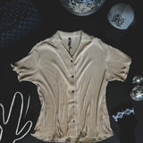 Short Sleeve Plisse Button Up!