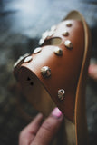 Buckle Down - Tan Studded Sandal