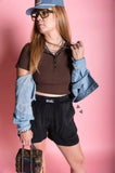 Oh My Gauze - Flowy Shorts with Liner