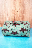 Turquoise Rodeo Makeup Bag