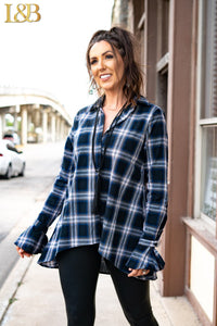 Plaid About You Flannel Small - 3X!!