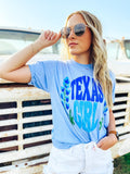 Texas Girl Graphic Tee with bluebonnets